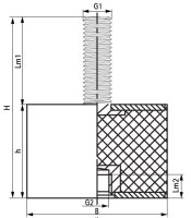 VibraTek SB-MF Silentblok 420/M8 WALRAVEN 2801500420