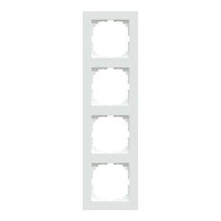 Rámeček Merten M-Pure, čtyřnásobný, active white, lesklý plast MEG4040-3625