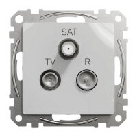 Sedna D/E TV-R-SAT zásuvka koncová 4dB, Aluminium SCHNEIDER SDD113481