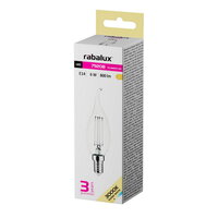 Světelný zdroj Filament LED, E14 CF35, 6W, 800lm, 3000K RABALUX 79208