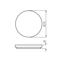 Přisazené LED svítidlo VARSO LED 18W-NW-O 26441 Kanlux