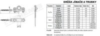 Držák jímače a trubky DJDppp (FeZn) vrut 8/250 TREMIS V339