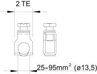 OBO 1801 RK95 Řadová příchytka pro příp. potenc. vyrovnání 95mm2 Ocel