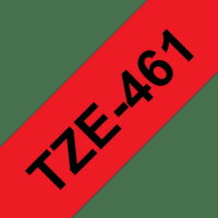 Páska BROTHER TZe-461, červená/černá (36mm, laminované)