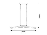 Eucalyptus LED 20W IP20 3000K saténový chrom RABALUX 2957