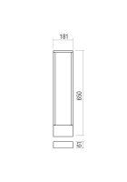 Sloupkové svítidlo WALD ST LED COB 10W IP65 DG 3000K REDO 90509