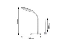 ADELMO šedá LED 10W IP20 šedá RABALUX 74008
