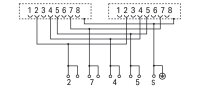 propojovací modul 2x RJ-45 Svorky na desky plošných spojů, 2řadé WAGO 289-966