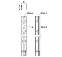 Žlab LINEAR+  L1B-P 50/50 ''SZ'' -perforovaný 3m ARKYS ARB-14110105