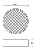 Přisazené LED svítidlo s plastovým stínidlem KRUGER 1 FOP 18W IP40 3K černá