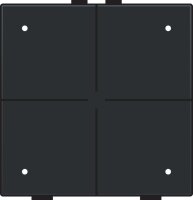 NHC 4násobný ovladač s LED + snímač teploty PIANO BLACK COATED NIKO 200-52204