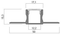 PRF042 TRIM. REC. AL. PROFILE (UNDER THE