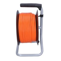 4z prodlužovací přívod - na bubnu, 50m, oranžový kabel, 3x 1,5mm2 SOLIGHT PB04