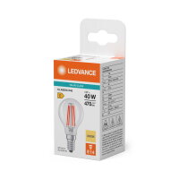 LED CLASSIC P V 4W 830 Clear E14 LEDVANCE 4099854482229