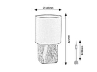 Stolní lampa NALISA mramorový efekt E14 1x MAX 40W IP RABALUX 74068