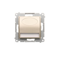 LED osvětlení (přístroj) 230V,1.1 W, 3100 K zlatá matná, metalizované DOS.01/44