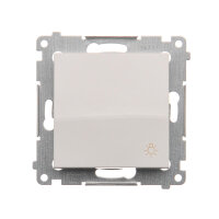 Ovladač zapínací SVĚTLO, řazení 1/0, 10AX, 250V~ bílá KONTAKT SIMON DS1.01/11