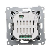 Ovladač žaluziový elektronický dvojnásobny, 6A, černá matná DEZ2.01/49