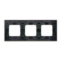 Rámeček 3 -násobný Simon 54 Nature, IP20/IP44, kovový saténová noc DRN3/81