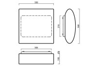 Přisazené svítidlo ALTAIR 1 19W IP41 3K NZ3h SKLO OPAL bílá OSMONT ALT59822