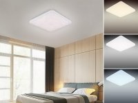 Nedes LC811W/S LED 50W/čtverec,přisaz.-stars/RC/stmív. CLS1/50W/RC/AS