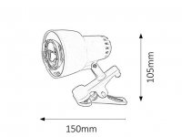 Clip E14 R50 1x 40W IP20 bílá RABALUX 4356