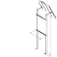 Podpěra plynového ohřívače 490mm WALRAVEN 0346001