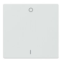 Klapka, Merten System D, se symbolem 0/1, lotus white, lesklý plast MEG3301-6035