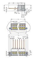 Průchozí svorka 2,5 mm2 šedá Wago 731-142/048-000