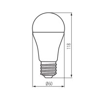 LED světelný zdroj A60 N 15W E27-NW MILEDO 31036 Kanlux