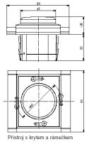 Kryt stmívače s otočným ovládáním 3294E-A00123 03 bílá/bílá Element Time ABB