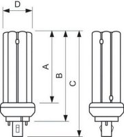 Philips zářivková trubice MASTER PL-T 26W/830/2P 1CT/5X10BOX