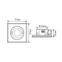 PD-FLAT 360i/8 SQUARE BLACK KNX