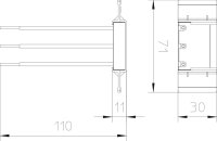 OBO ÜSM-A-4 Modul přepěťové ochrany typ 3 pro 230V sítě akustická signal. 255V