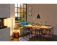 Stolní lampa Neordic Tem látkové stínidlo bílá/měď/beton 796.22 79622