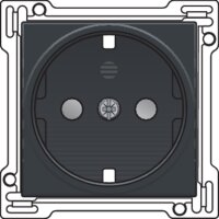 Kryt zásuvky ''schuko'' s dětskou pojistkou-ANTHRACITE NIKO 122-66901