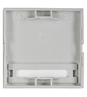 Kryt přístrojů s podsvětleným popisovým polem, stříbrný SCHRACK EV122211--