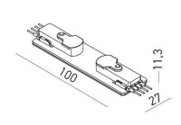 XTRIM M RECESSED LINEAR CONNECTOR 48V DC