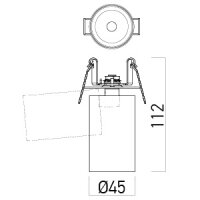 XPIPE ADJ. SEMI-REC. PROJ. 1x11W 220-240