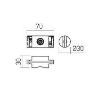 XROD LINEAR CONNECTOR 48V DC BK