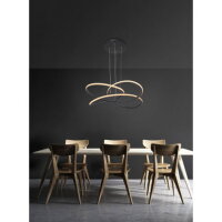 Závěsné svítidlo PANDA černá LED 30W 230V, 1370lm, 3000K GLOBO 67201SH-30