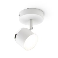 NOVA I nástěnná bílá chrom/mléčný akryl 230V LED 4.2W 3000K RENDL R14272
