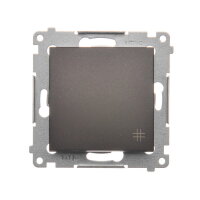 Přepínač křížový, řazení 7, 10AX, 250V~, hnědá matná metalizované DW7.01/46