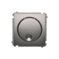 Otočný stmívač 20-500W 230V~ Inox KONTAKT SIMON BMS9T.01/21