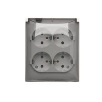 ACGSZ4Z/11A Čtyřnásobná zásuvka s uzemně