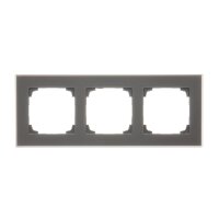 Rámeček 3 násobný, skleněný černé matné sklo KONTAKT SIMON TRN3/179