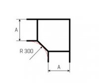 Arkys ARD-34230251 Koleno žlabu LINEAR KL2 90° R300 300/100 ''SZ''