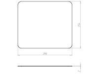 Víko krabice 240x284 mm, pod omítku KAISER 1092-95