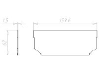 Dělící přepážka pro krabici 165x165 mm, do dutých stěn KAISER 9196-20