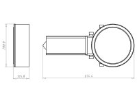 Montážní kryt s tunelem HaloX 250 délka tunelu 325mm do betonu KAISER 1283-40